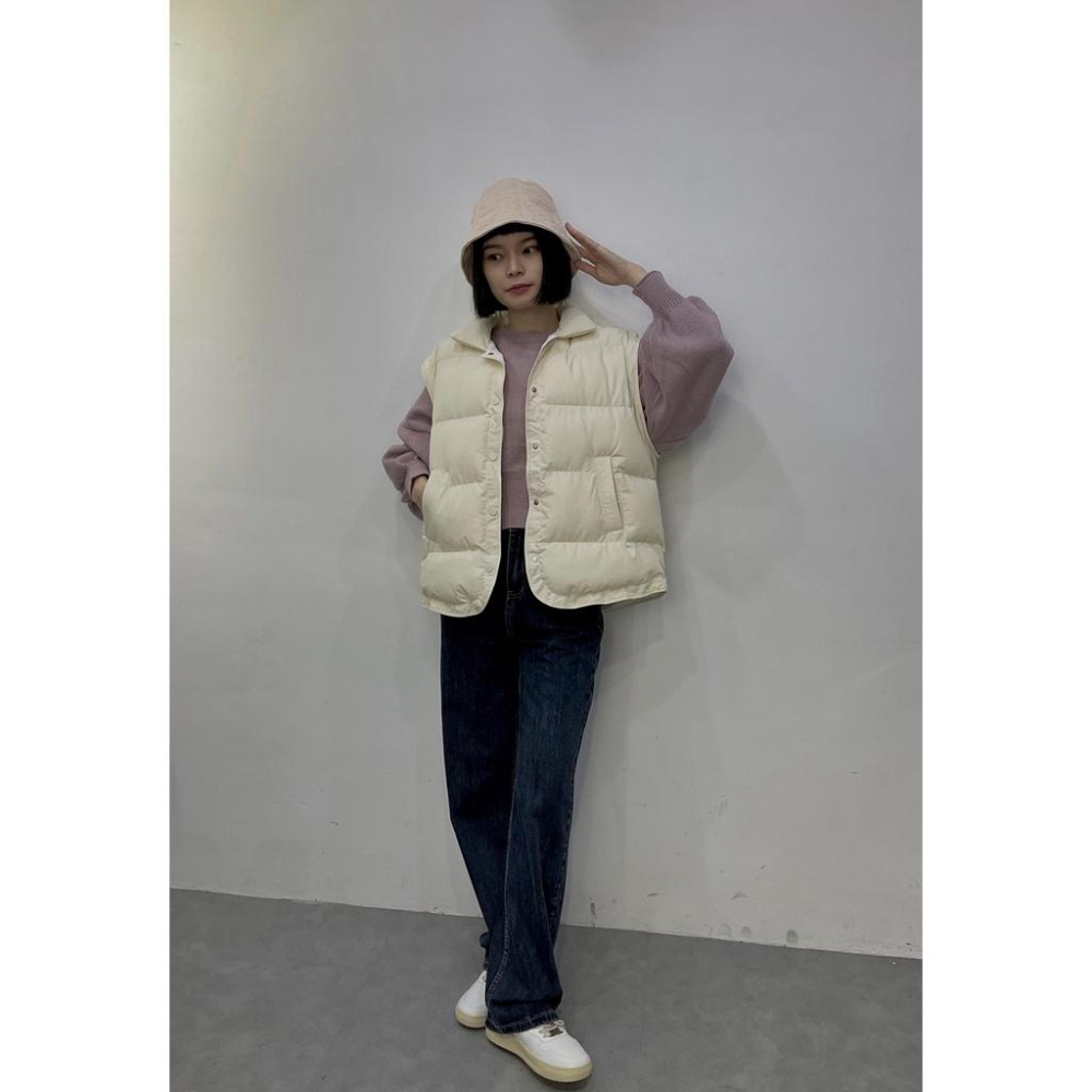 (G32)壓紋鋪棉背心外套-4色 背心-細節圖4