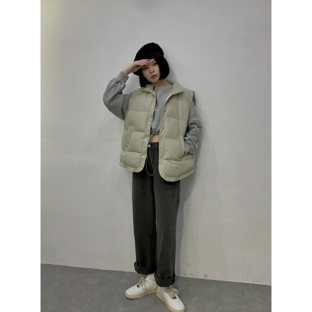 (G32)壓紋鋪棉背心外套-4色 背心-細節圖5