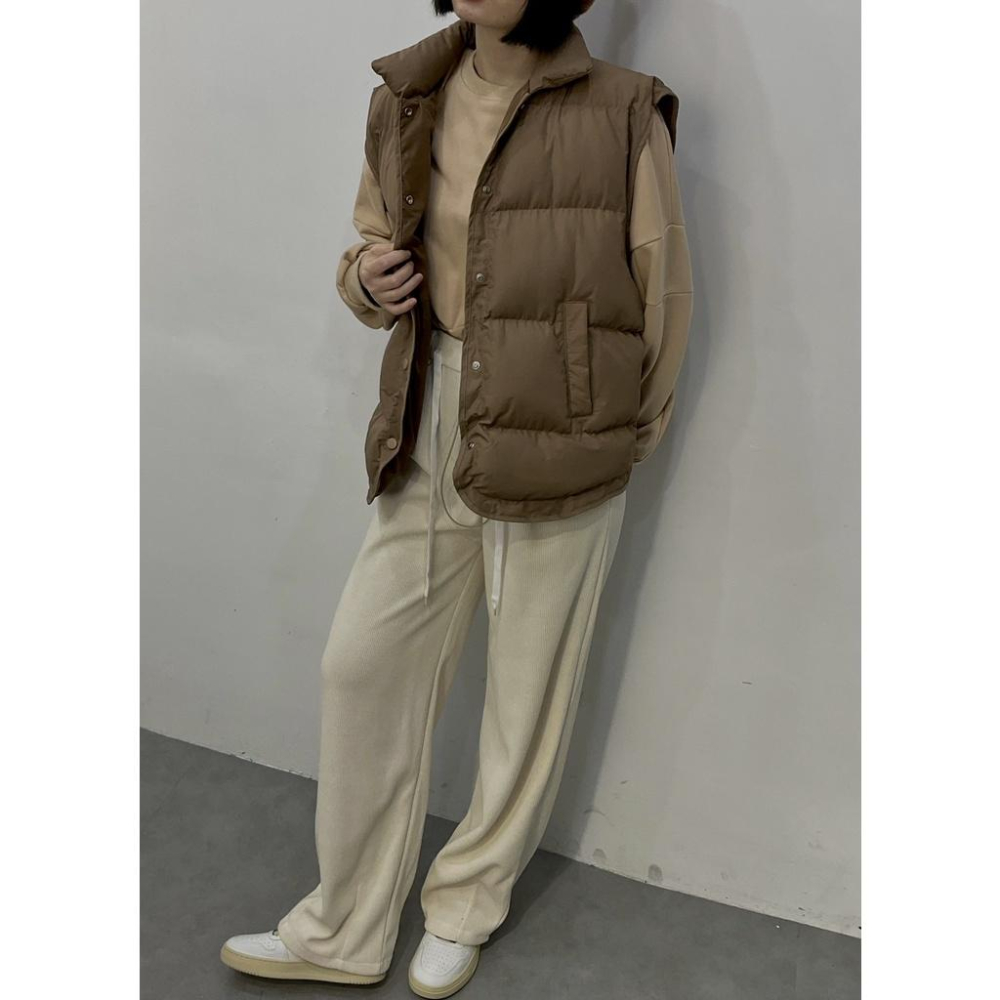 (G32)壓紋鋪棉背心外套-4色 背心-細節圖7