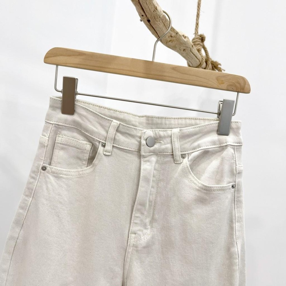 (D211)灰白色直筒寬褲S-XL 長褲 牛仔褲-細節圖2