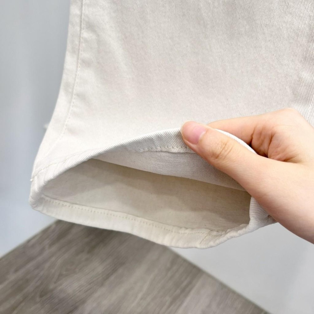 (D211)灰白色直筒寬褲S-XL 長褲 牛仔褲-細節圖3