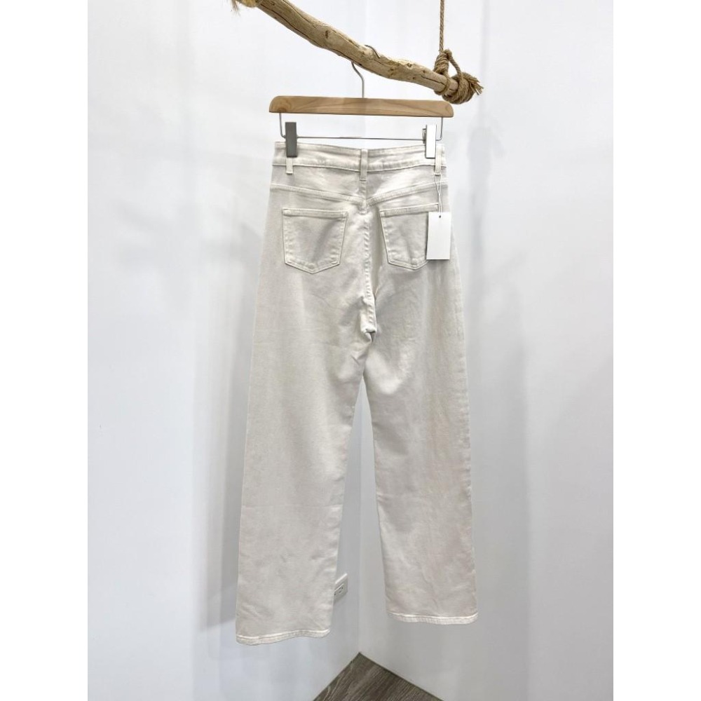 (D211)灰白色直筒寬褲S-XL 長褲 牛仔褲-細節圖4