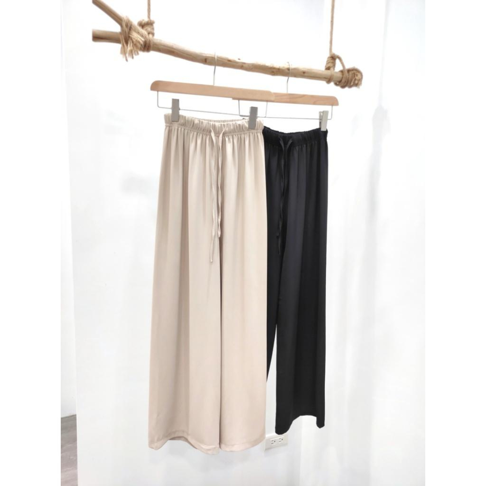 (D135)鬆緊綁帶寬褲-2色-細節圖6