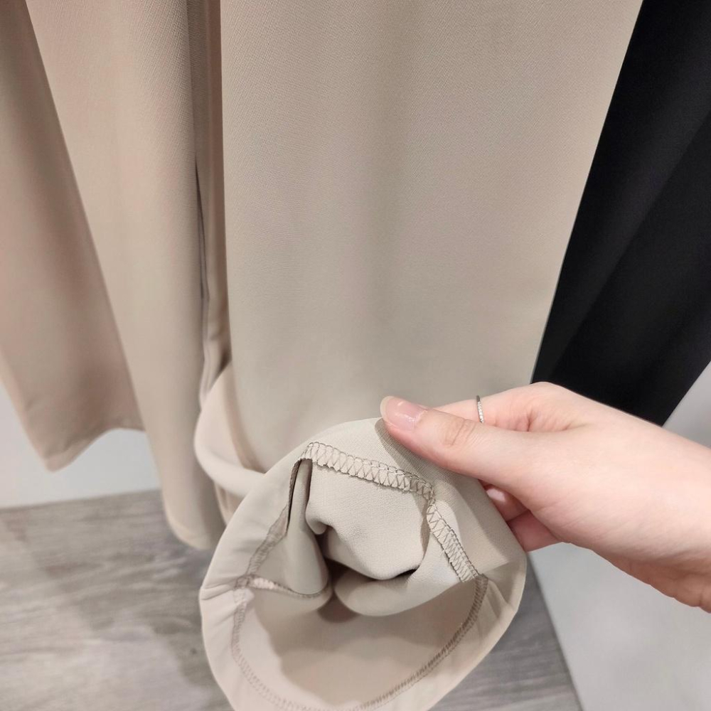 (D135)鬆緊綁帶寬褲-2色-細節圖8