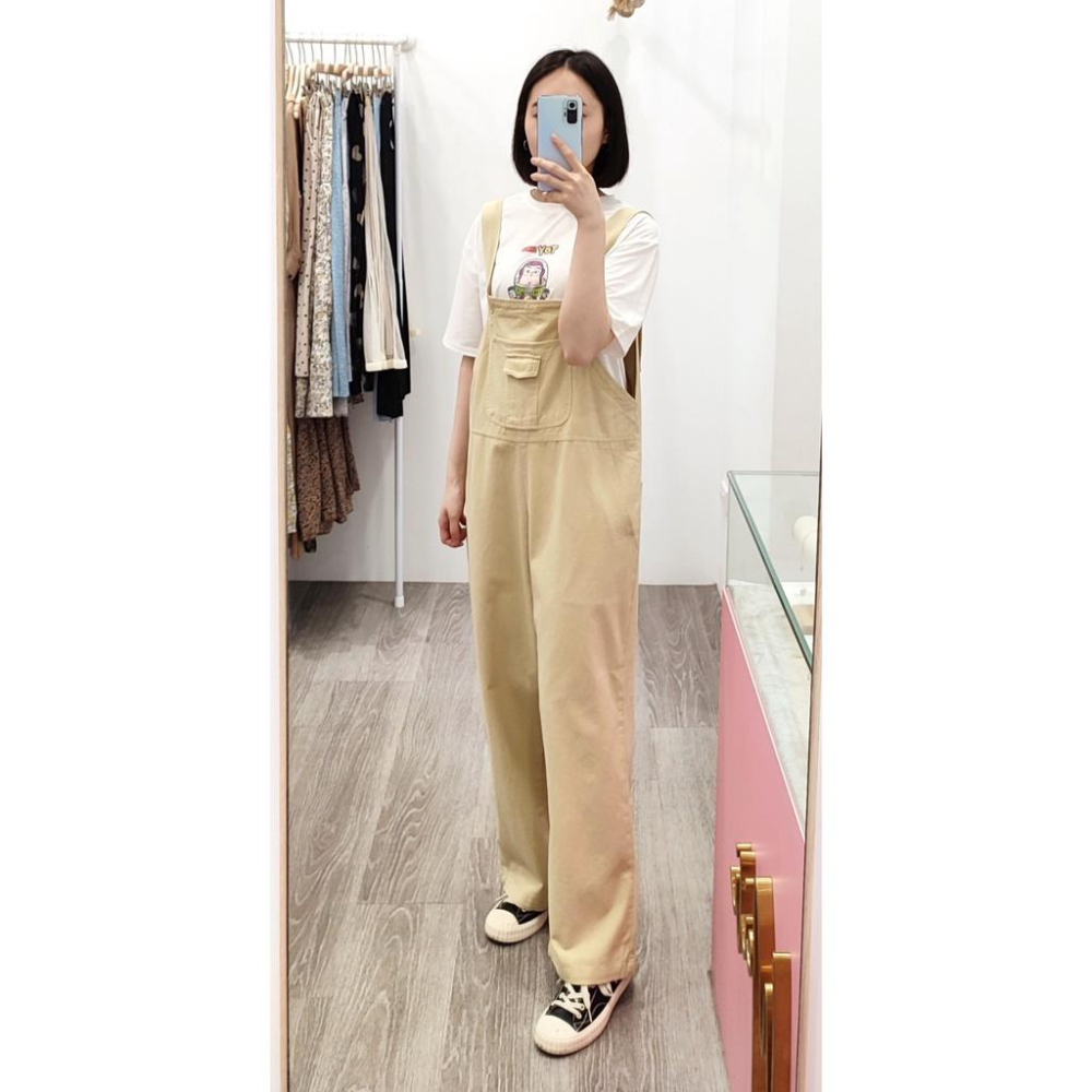 (F29)兩段式調節吊帶寬鬆長褲-3色-細節圖3