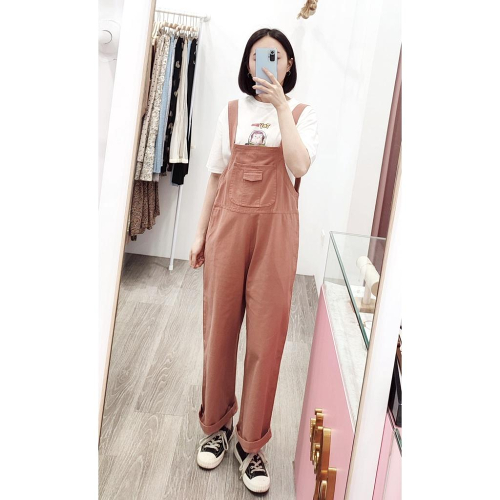 (F29)兩段式調節吊帶寬鬆長褲-3色-細節圖4