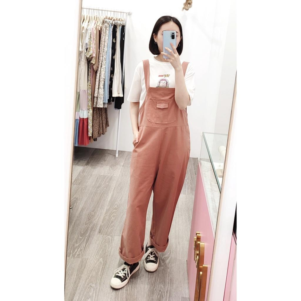 (F29)兩段式調節吊帶寬鬆長褲-3色-細節圖5