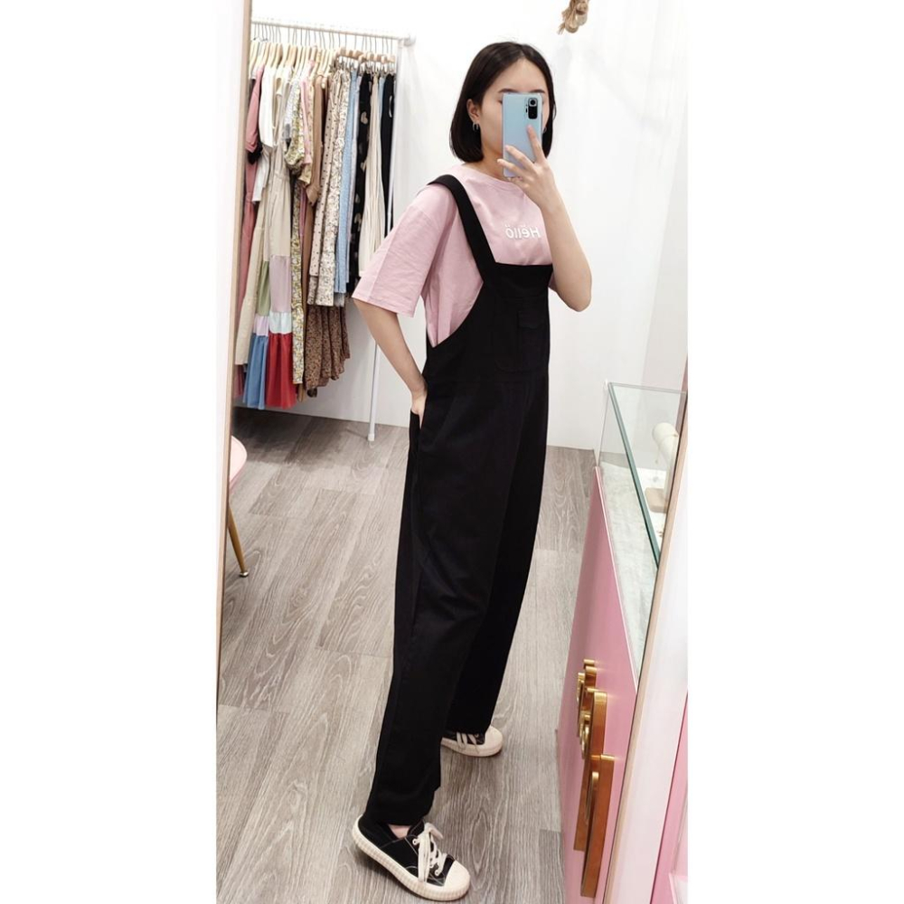 (F29)兩段式調節吊帶寬鬆長褲-3色-細節圖8