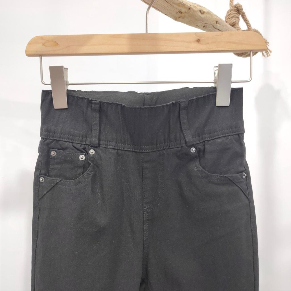 (D176)高腰收腹薄刷毛黑色長褲S-2L 保暖 磨毛 黑褲 緊身褲 內搭褲 休閒褲-細節圖3