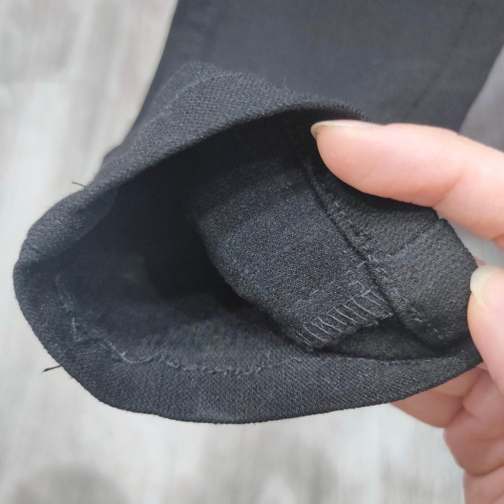 (D176)高腰收腹薄刷毛黑色長褲S-2L 保暖 磨毛 黑褲 緊身褲 內搭褲 休閒褲-細節圖4