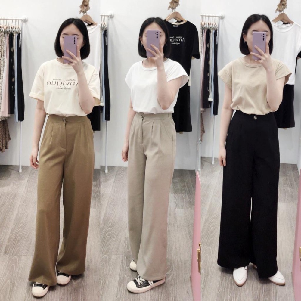 (D154)後鬆緊棉麻寬褲-3色-細節圖3