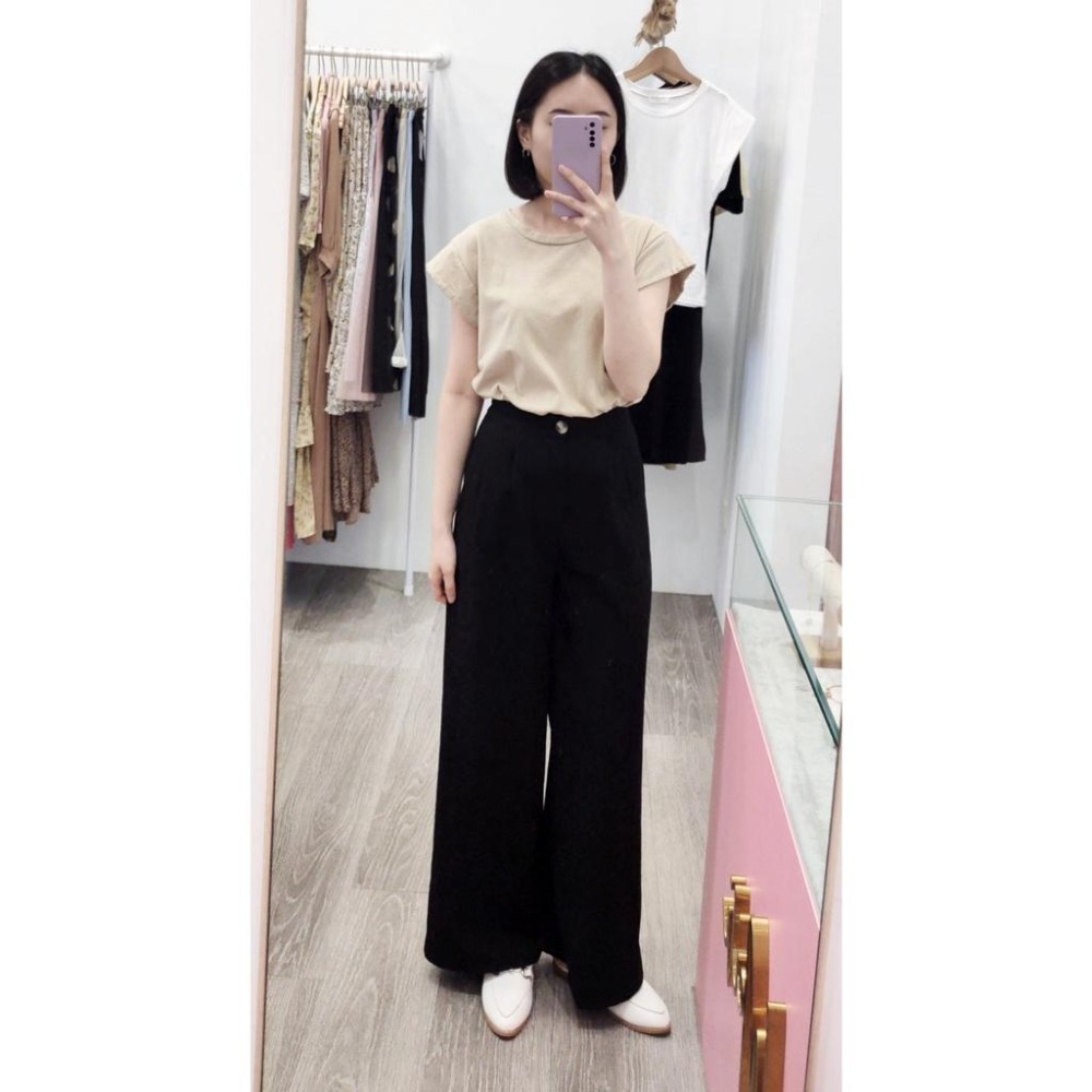 (D154)後鬆緊棉麻寬褲-3色-細節圖8