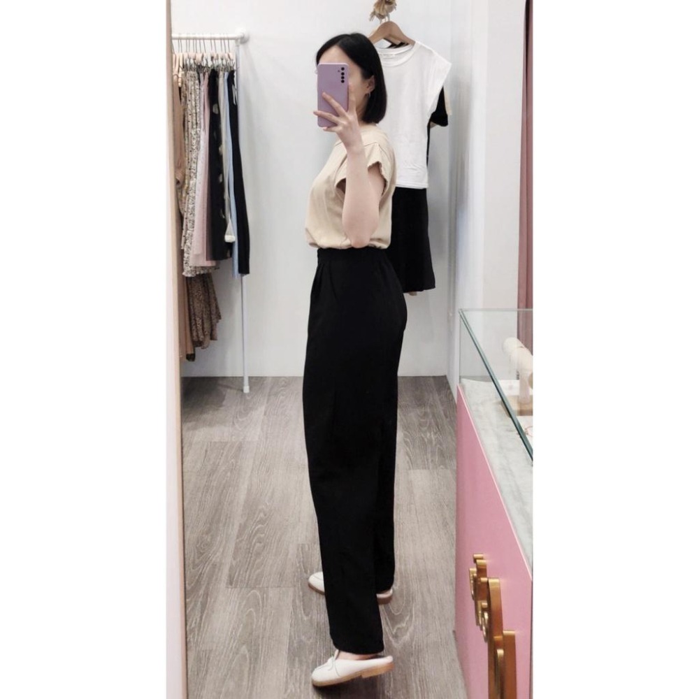 (D154)後鬆緊棉麻寬褲-3色-細節圖9