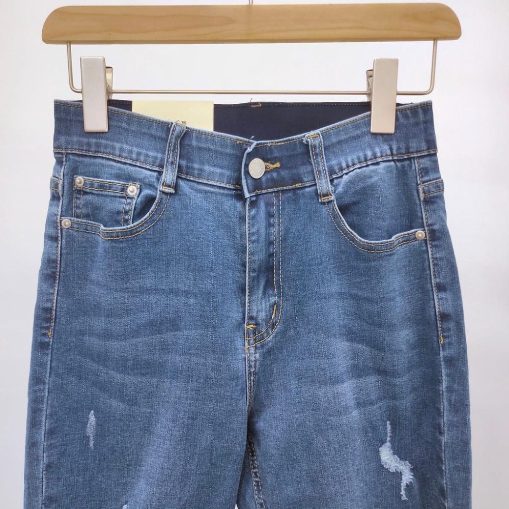 (D122)下抽鬚刷破牛仔長褲S-2L-細節圖7