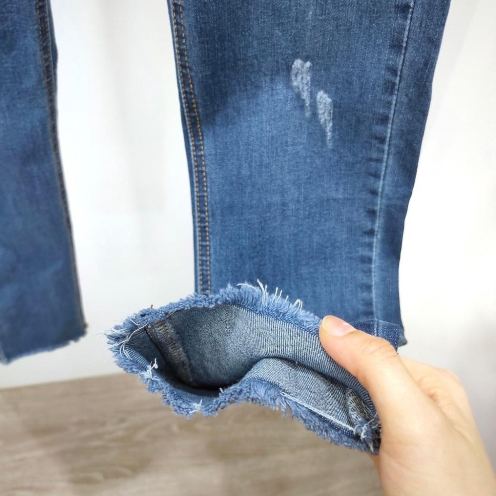 (D122)下抽鬚刷破牛仔長褲S-2L-細節圖8