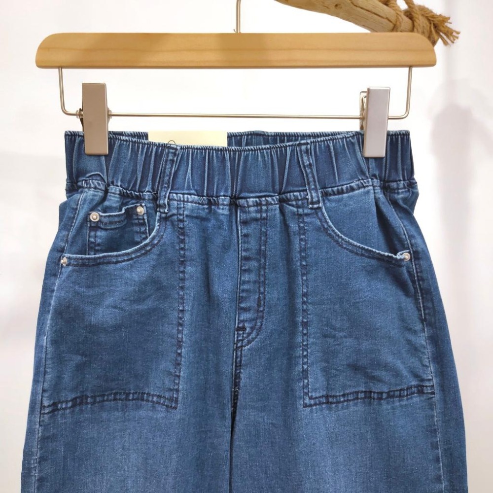 (D184)鬆緊挺版彈力牛仔寬褲S-2L-細節圖6