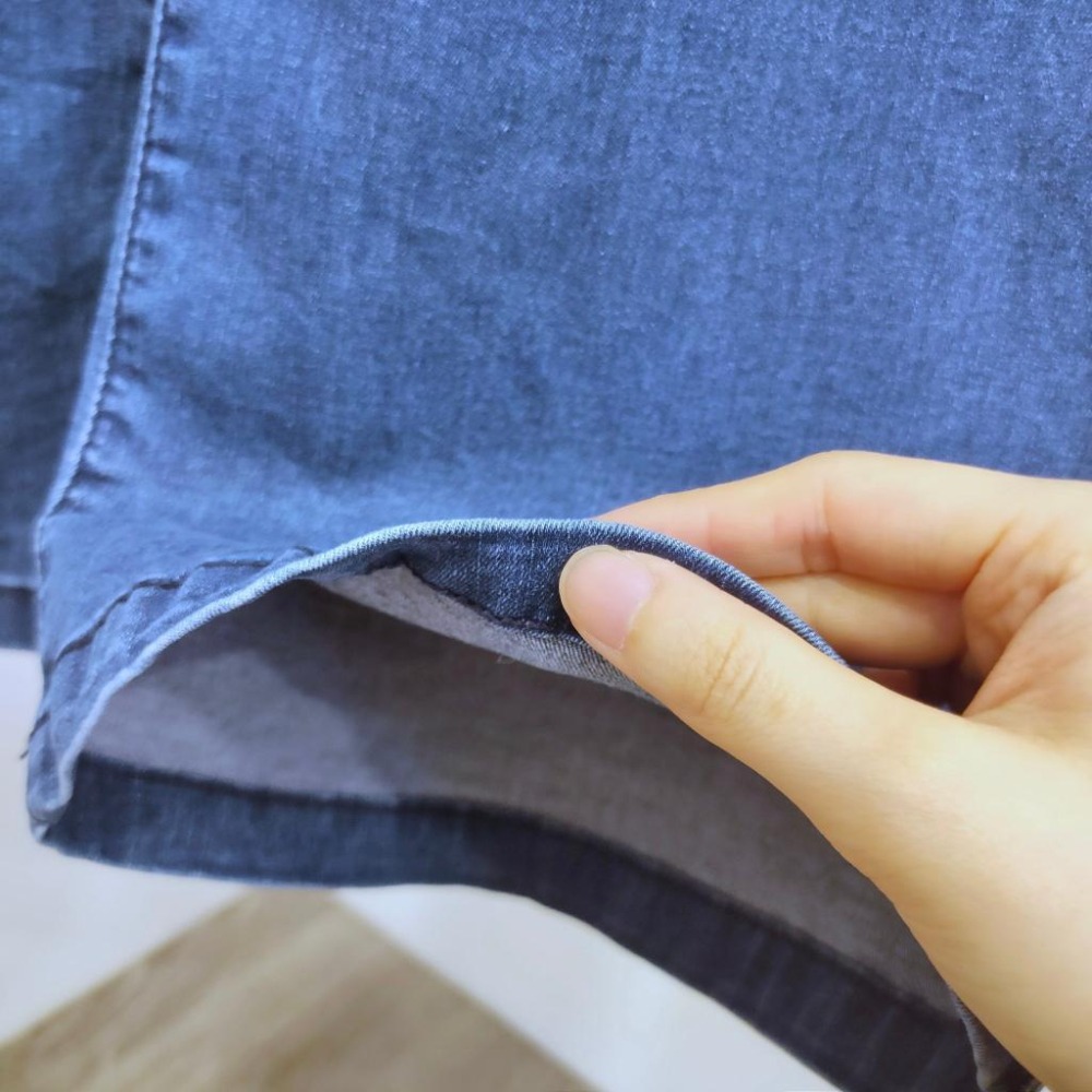 (D184)鬆緊挺版彈力牛仔寬褲S-2L-細節圖7