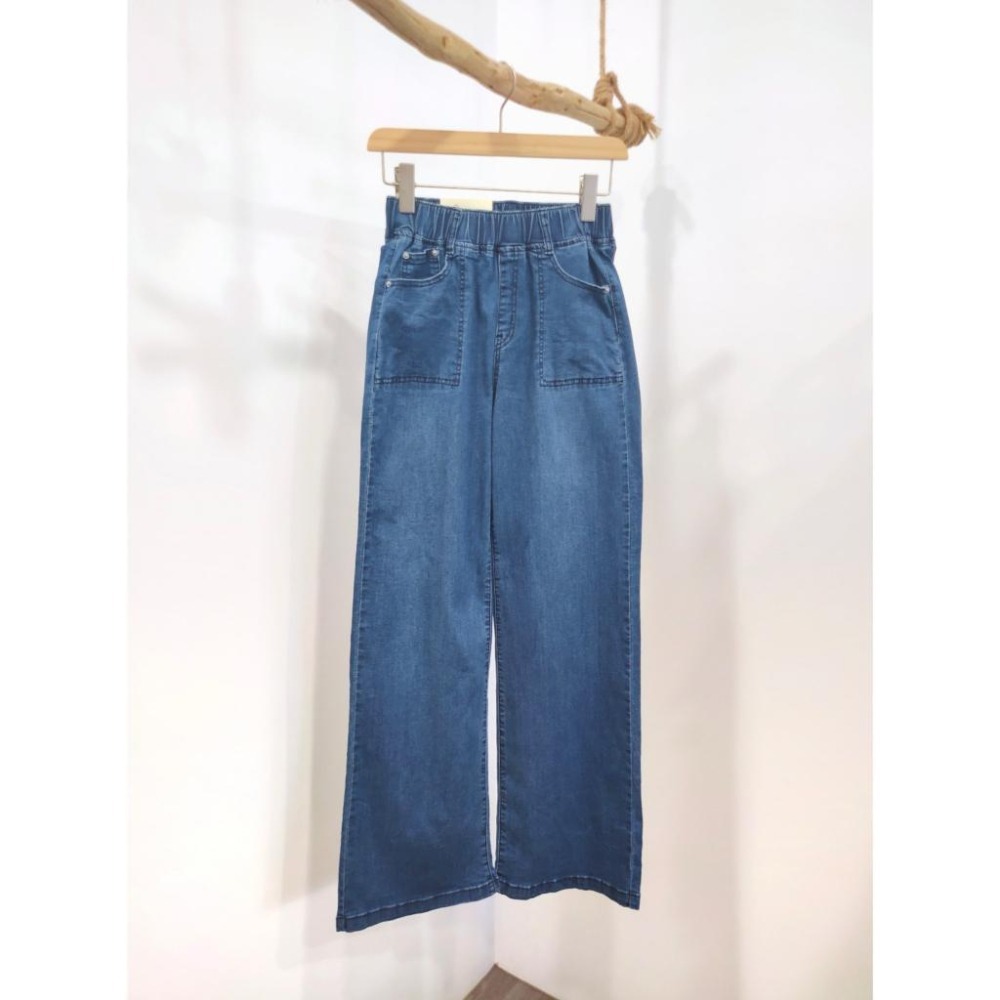 (D184)鬆緊挺版彈力牛仔寬褲S-2L-細節圖5