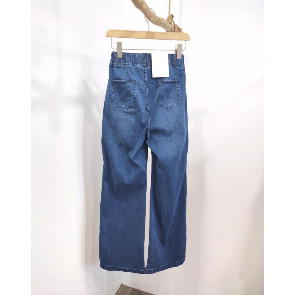 (D184)鬆緊挺版彈力牛仔寬褲S-2L-細節圖8