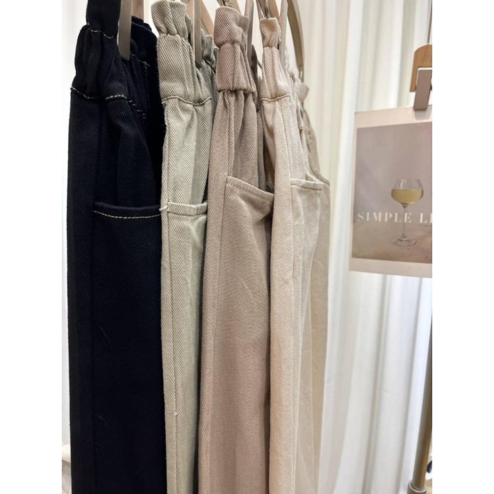 (E66)鬆緊花苞前開衩長裙-4色 休閒長裙 氣質長裙-細節圖9