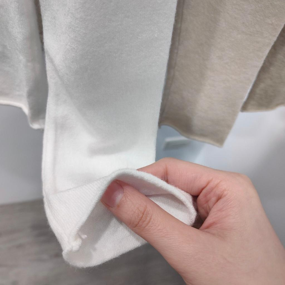 (A244)半高領捲邊針織上衣-6色 內搭 打底衣 包心紗 針織長袖-細節圖3