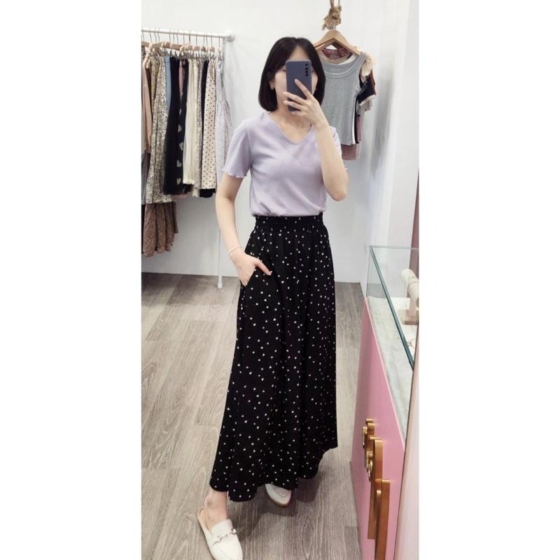 (D126)鬆緊雪紡寬褲-2款(版偏大 有口袋)-細節圖2