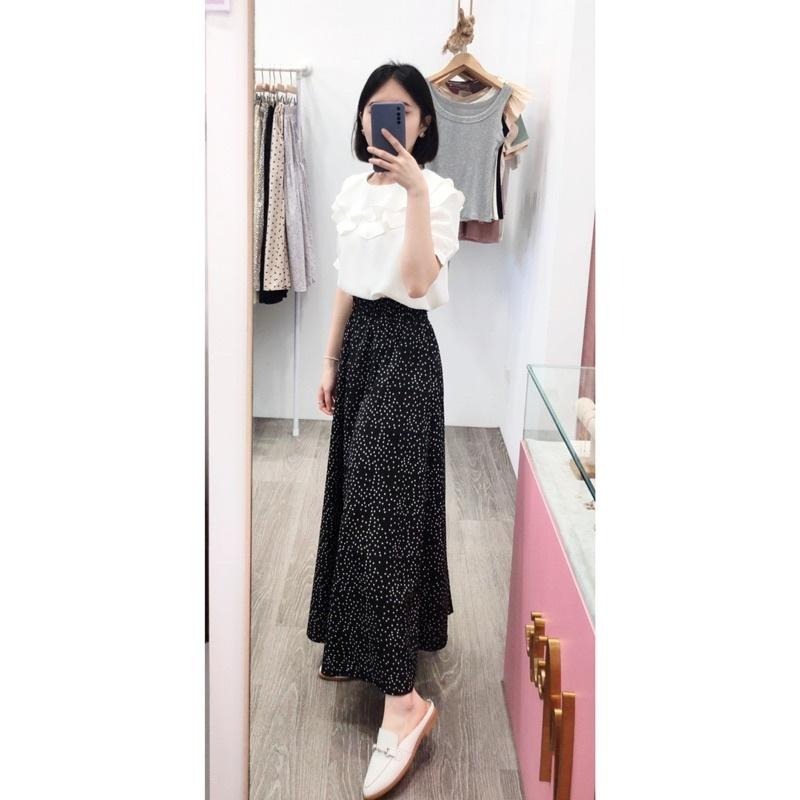 (D126)鬆緊雪紡寬褲-2款(版偏大 有口袋)-細節圖5