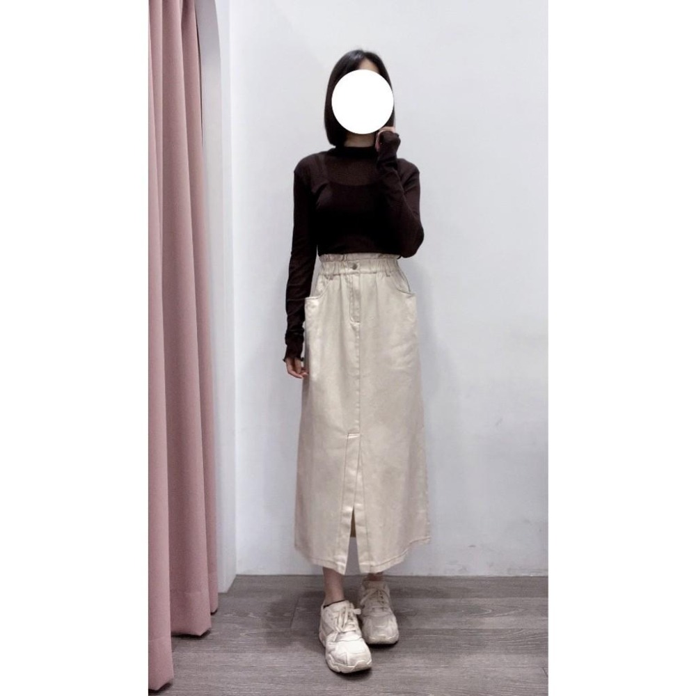 (A288)冰絲網紗半高領木耳邊透膚上衣-5色 打底衣 內搭 長袖上衣-細節圖3