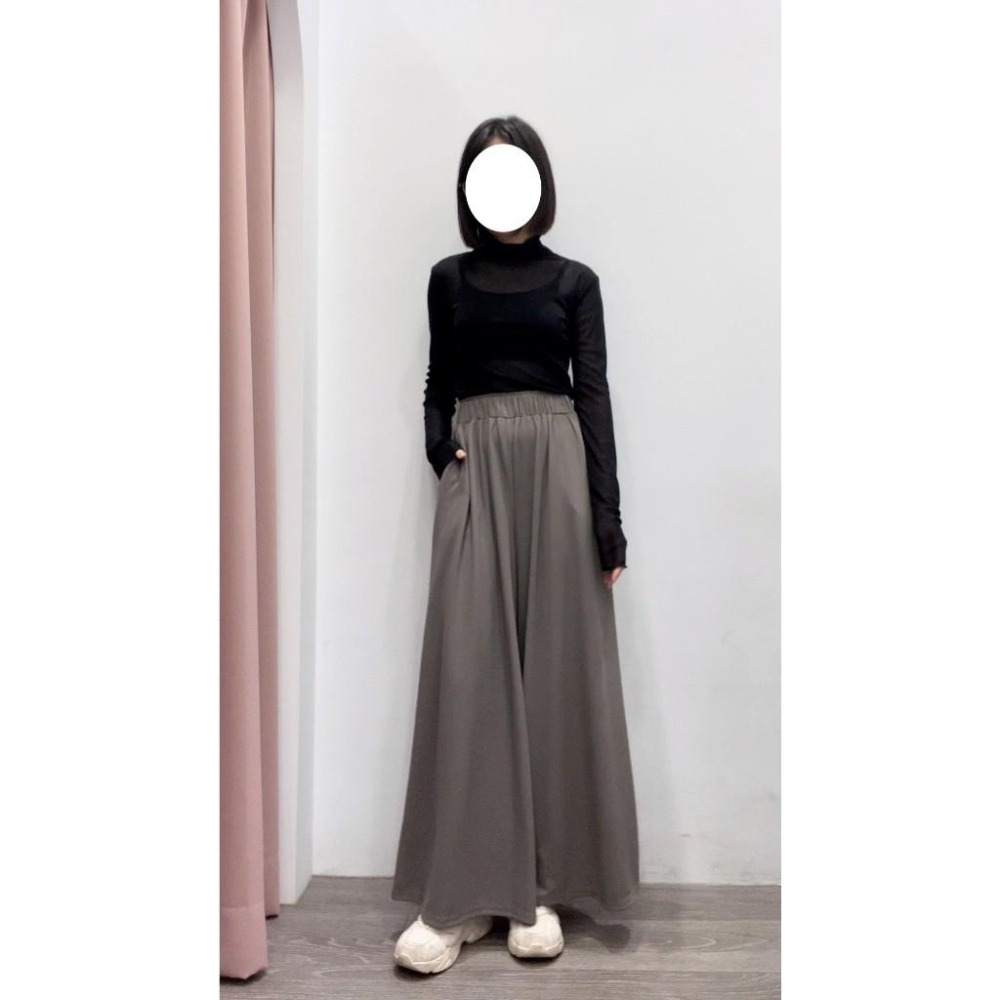 (A288)冰絲網紗半高領木耳邊透膚上衣-5色 打底衣 內搭 長袖上衣-細節圖6