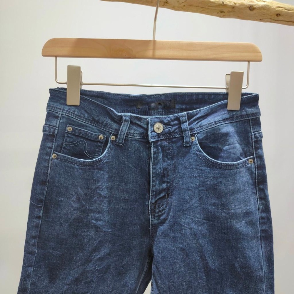 (D81)磨毛窄管牛仔褲S-2L 牛仔褲 牛仔長褲 緊身褲 窄管褲 彈性牛仔褲 刷毛牛仔褲 女生牛仔褲-細節圖5