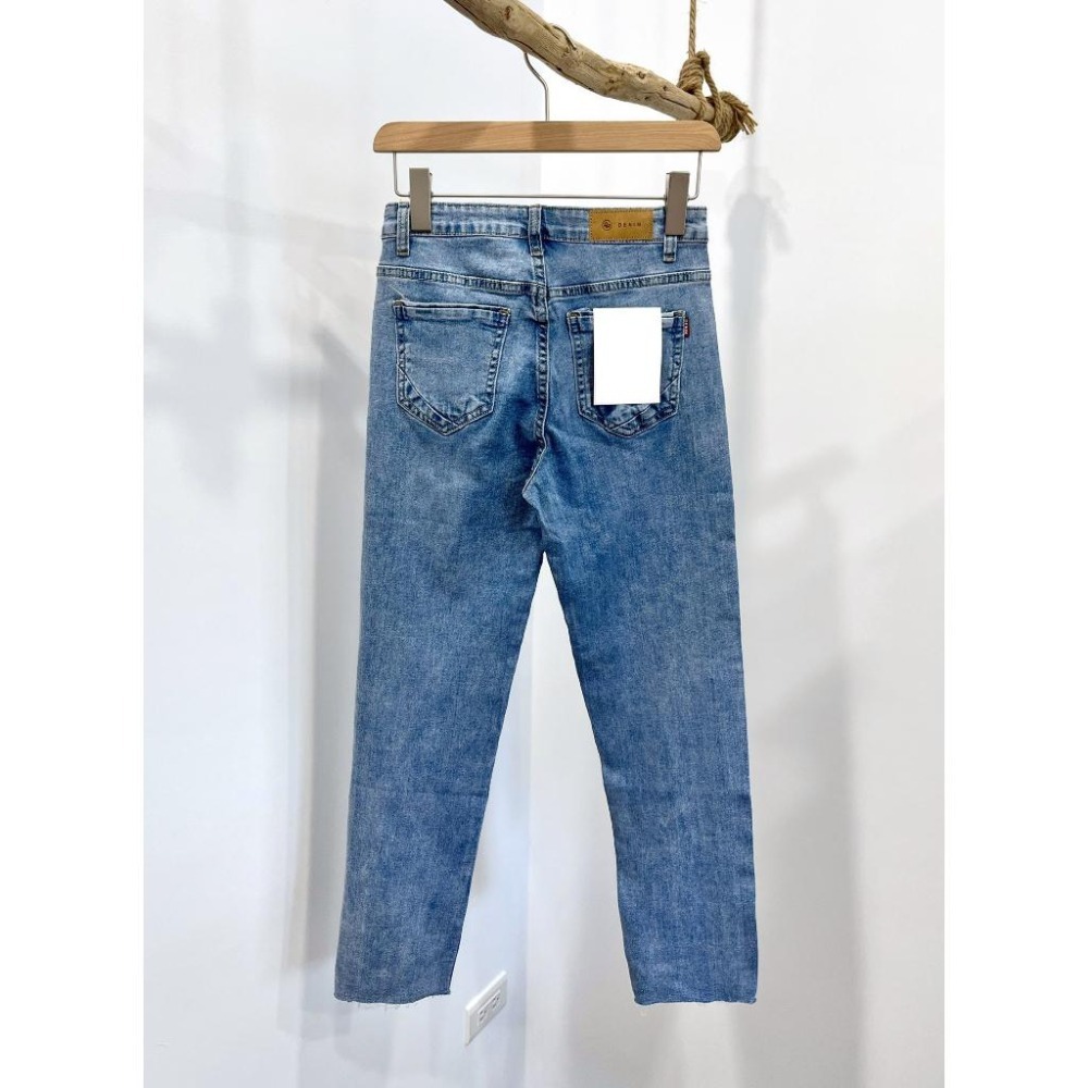 (D207)下抽鬚直筒牛仔長褲S-XL-細節圖5