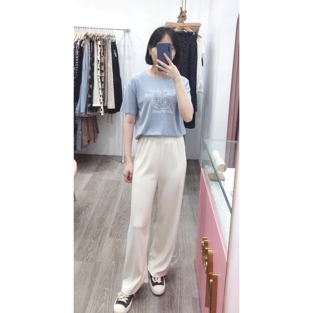 (A148)童趣小鳥印花短袖上衣-5色【現貨-白.黑】-細節圖7