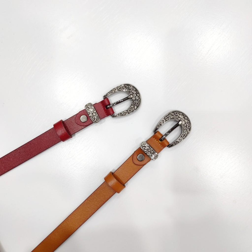 (P6)復古刻花真皮皮帶-2色-細節圖2