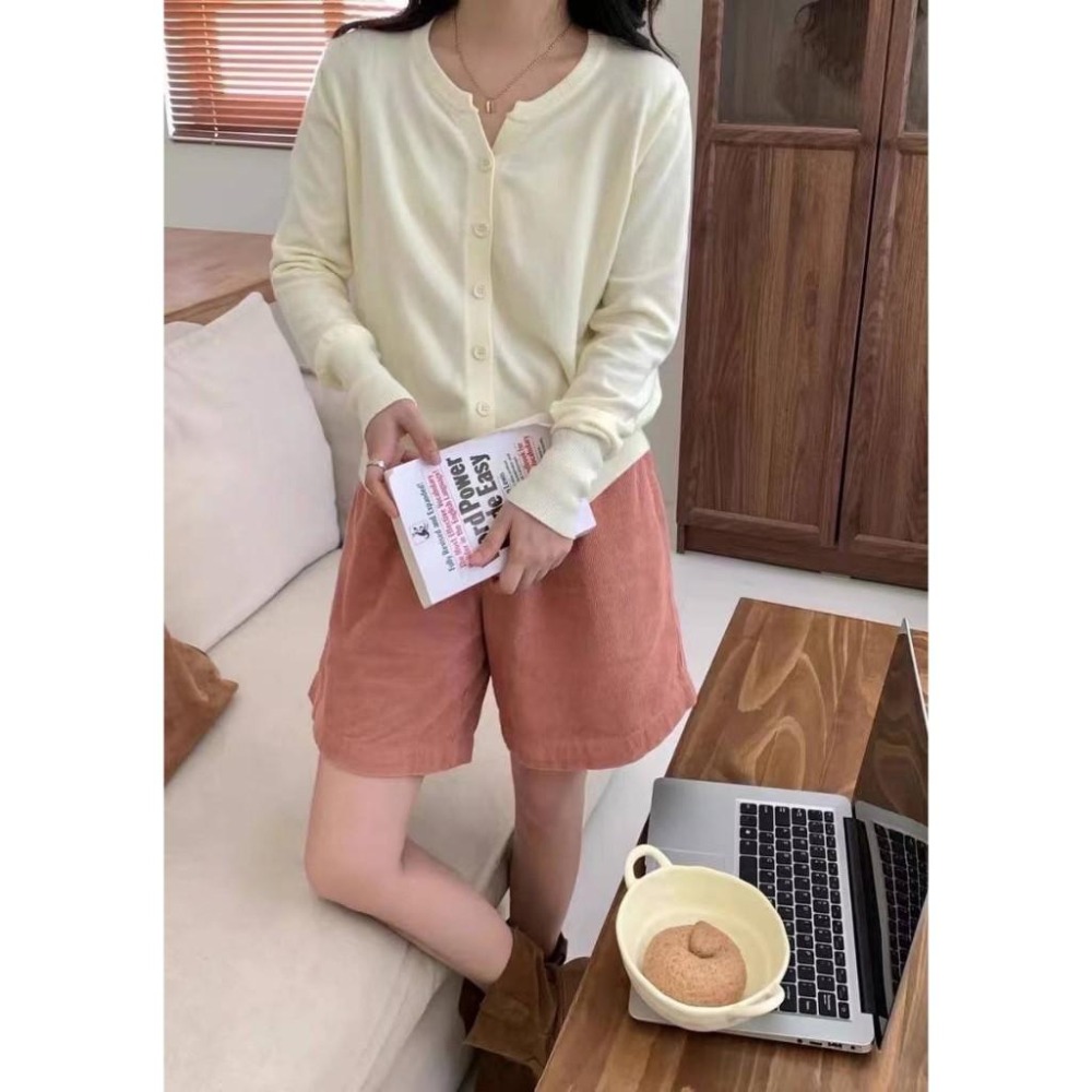 (A298)排釦長袖針織上衣-6色 柔軟 針織外套-細節圖2