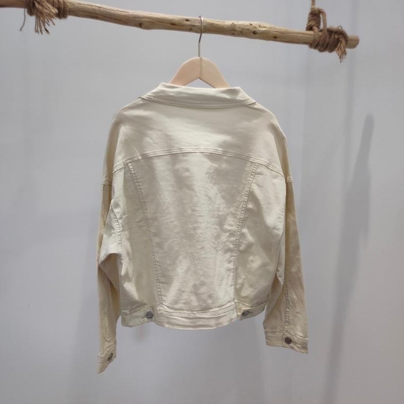 (G12)韓-雙口袋彈性薄牛仔外套-2色【現貨-綠】-細節圖6