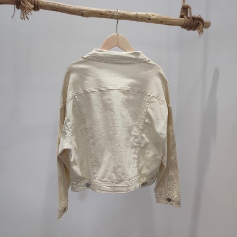 (G12)韓-雙口袋彈性薄牛仔外套-2色【現貨-綠】-細節圖6