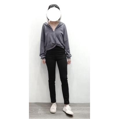 (A84)正韓-下扭結設計拉鍊連帽上衣-3色 短版 短版上衣 長袖短版上衣 帽t 薄長袖 長袖上衣-細節圖6