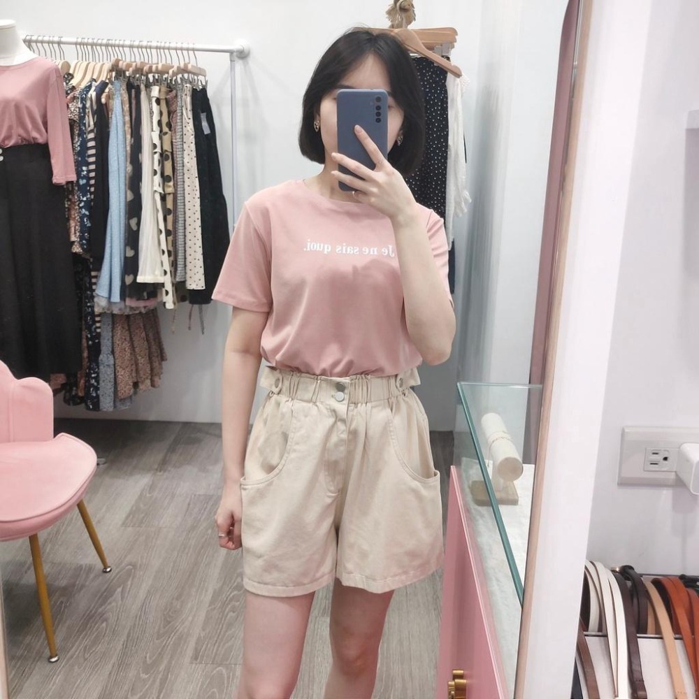 (A147)Je ne sais quoi 短袖上衣-5色【現貨-黑】-細節圖5