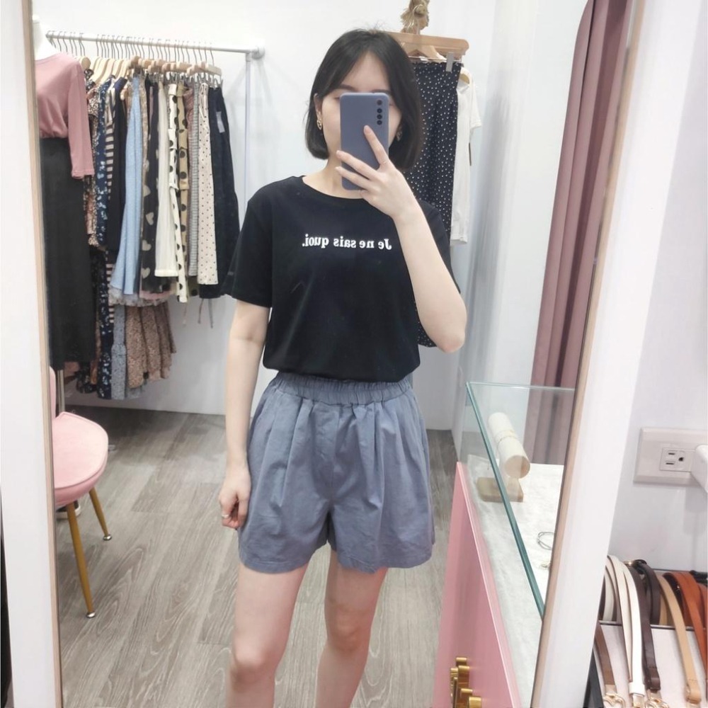 (A147)Je ne sais quoi 短袖上衣-5色【現貨-黑】-細節圖6