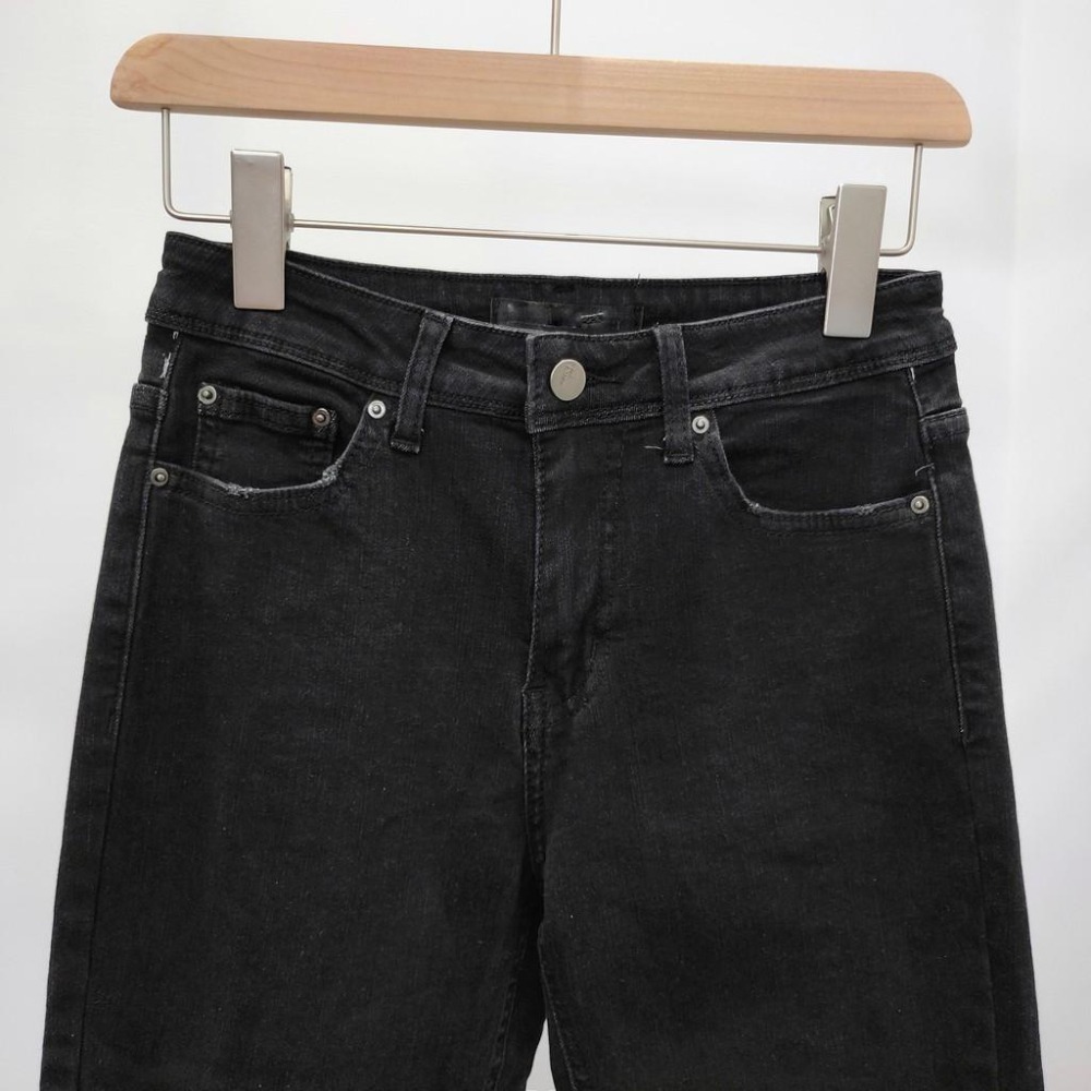 (D82)黑色牛仔磨毛窄管褲S-2L【現貨2L】-細節圖6