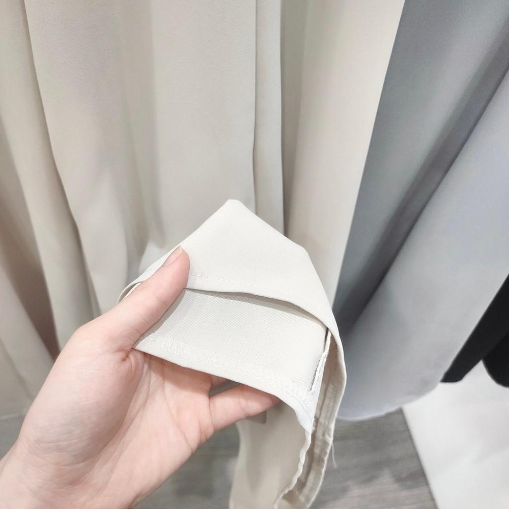 (D112)後鬆緊雪紡寬褲裙-3色【現貨-杏】-細節圖8