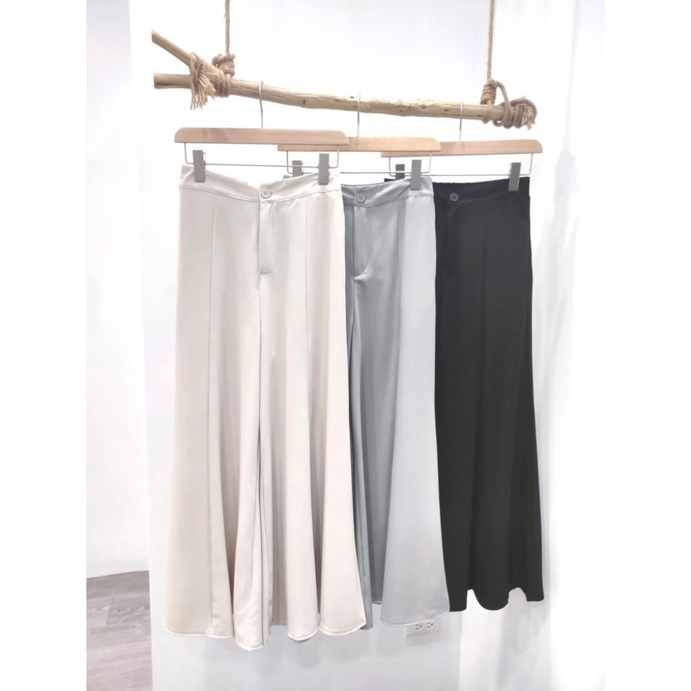 (D112)後鬆緊雪紡寬褲裙-3色【現貨-杏】-細節圖5