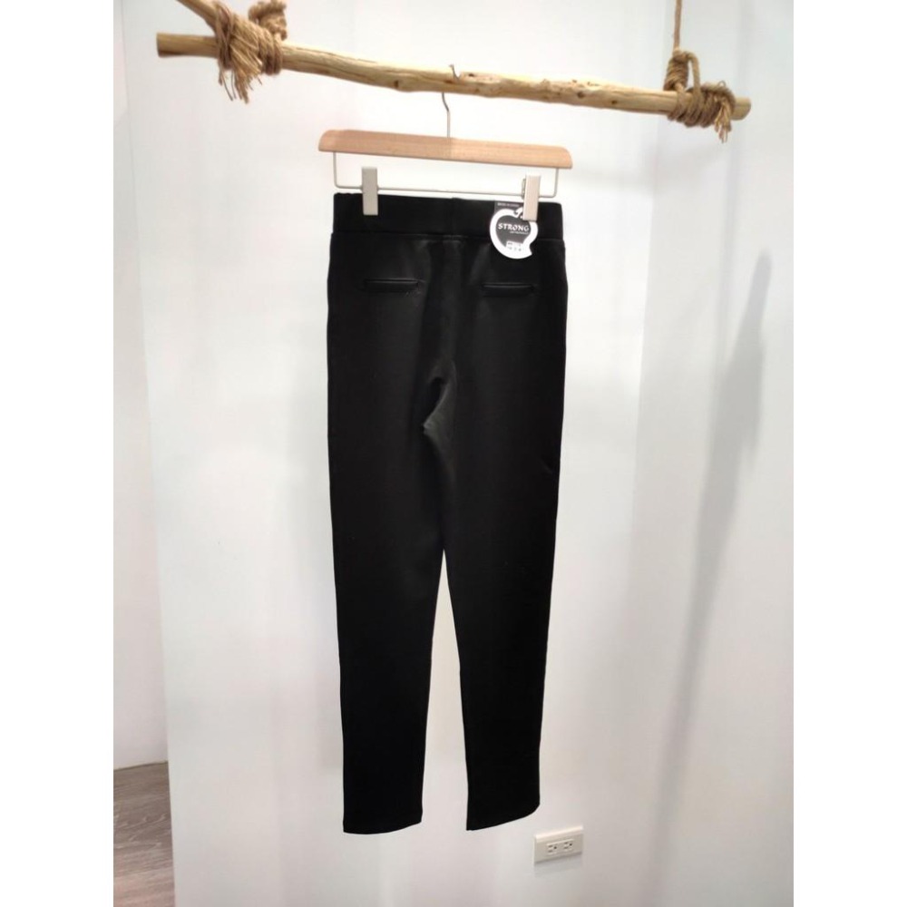 (D65)黑色鬆緊柔軟長褲S-2L【現貨S.2L】秋冬 顯瘦 黑褲-細節圖7