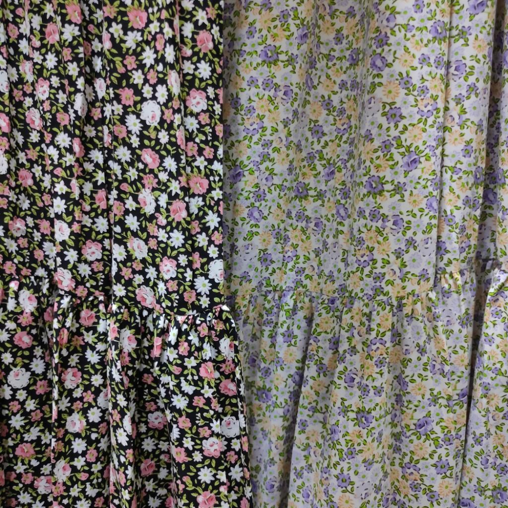 (C2)復古感小花荷葉領長袖洋裝-2色📍折扣出清售完不補/不退換📍-細節圖9