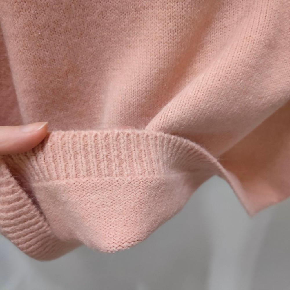 (A54)v領寬袖針織上衣-3色 針織上衣長袖 v領針織上衣 v領針織毛衣 寬鬆針織上衣  毛衣 v領毛衣 長袖上衣-細節圖7