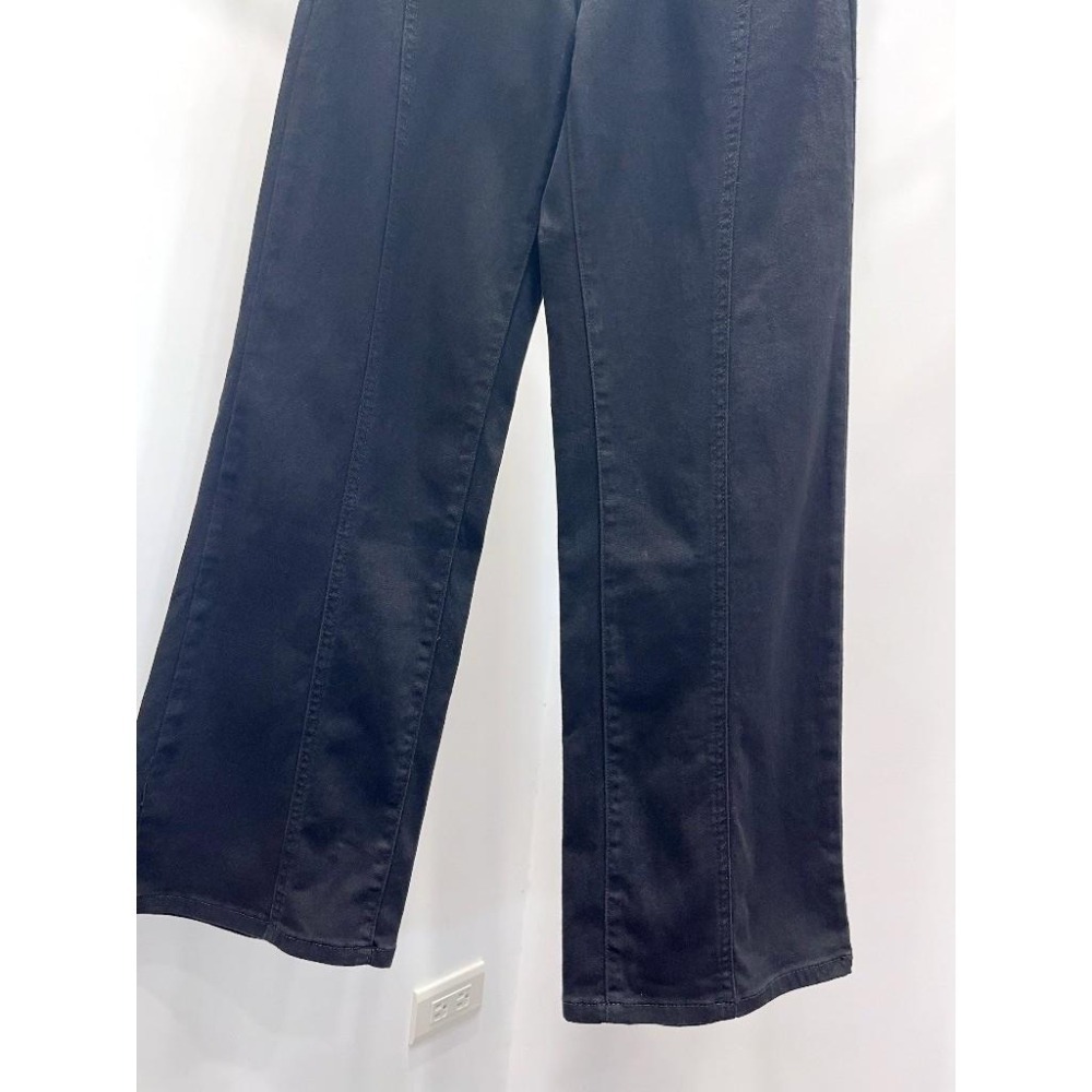 (D247)黑色牛仔彈性寬褲S-XL-細節圖7