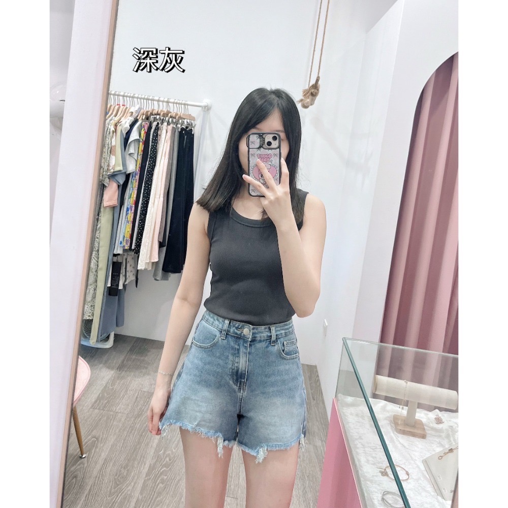 (B18)多色U領素面背心-13色 遮副乳-規格圖3