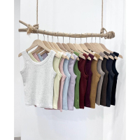 (B18)多色U領素面背心-13色 遮副乳