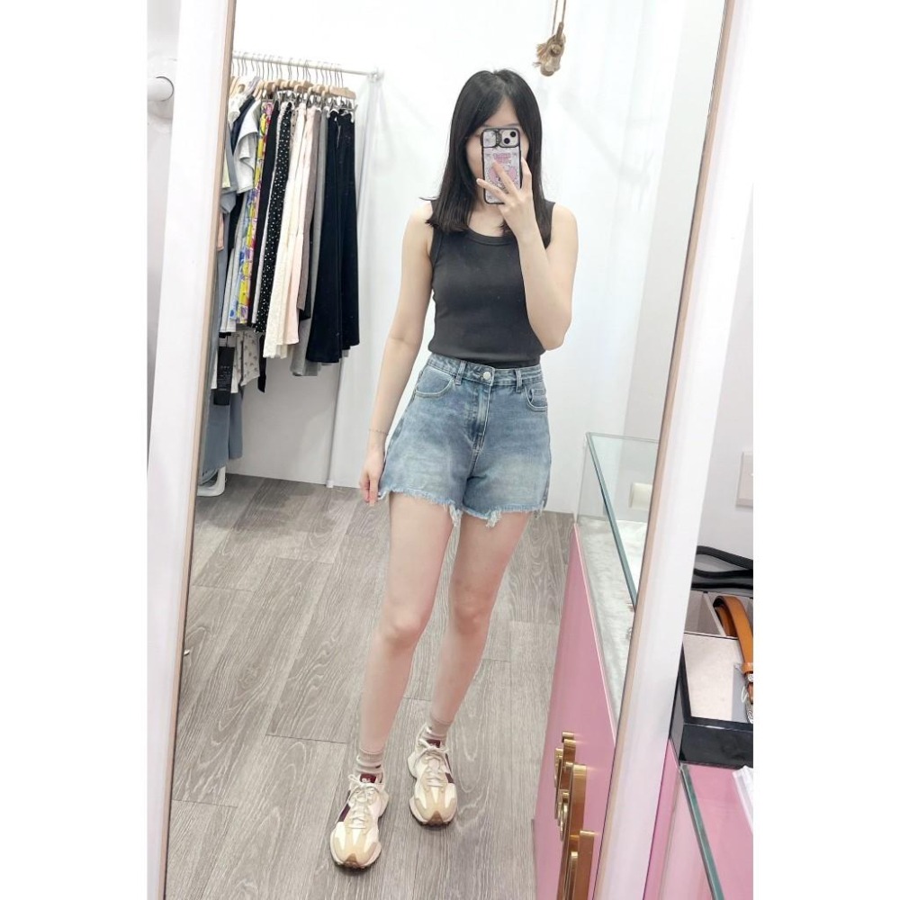 (D246)牛仔抽鬚短褲S-XL-細節圖3