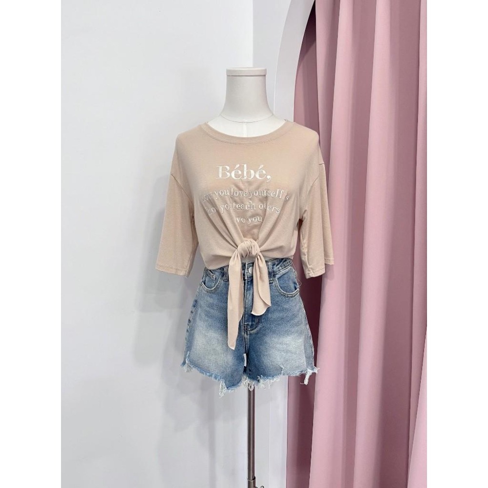 (D246)牛仔抽鬚短褲S-XL-細節圖5